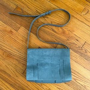 Vince, powder blue, leather/suede crossbody
